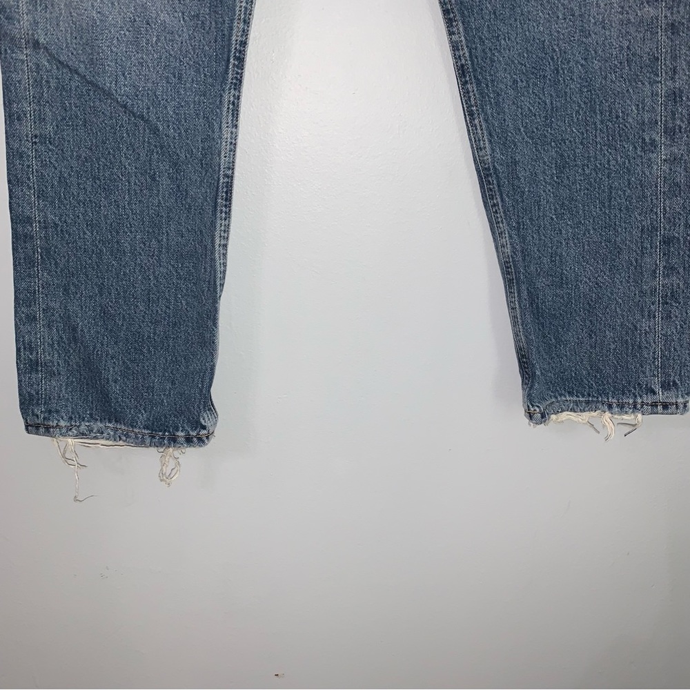 Agolde Riley Button Fly High Rise Jeans Size 24 - Picture 5 of 14